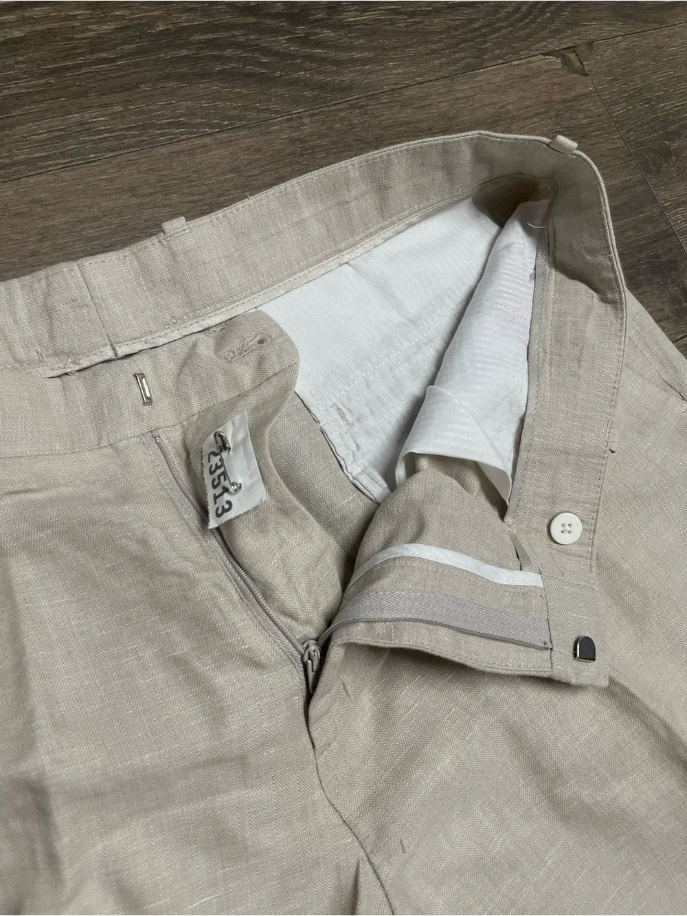 Perry Ellis linen Cotton blend pants dress bottoms men’s size 38 x 32 light